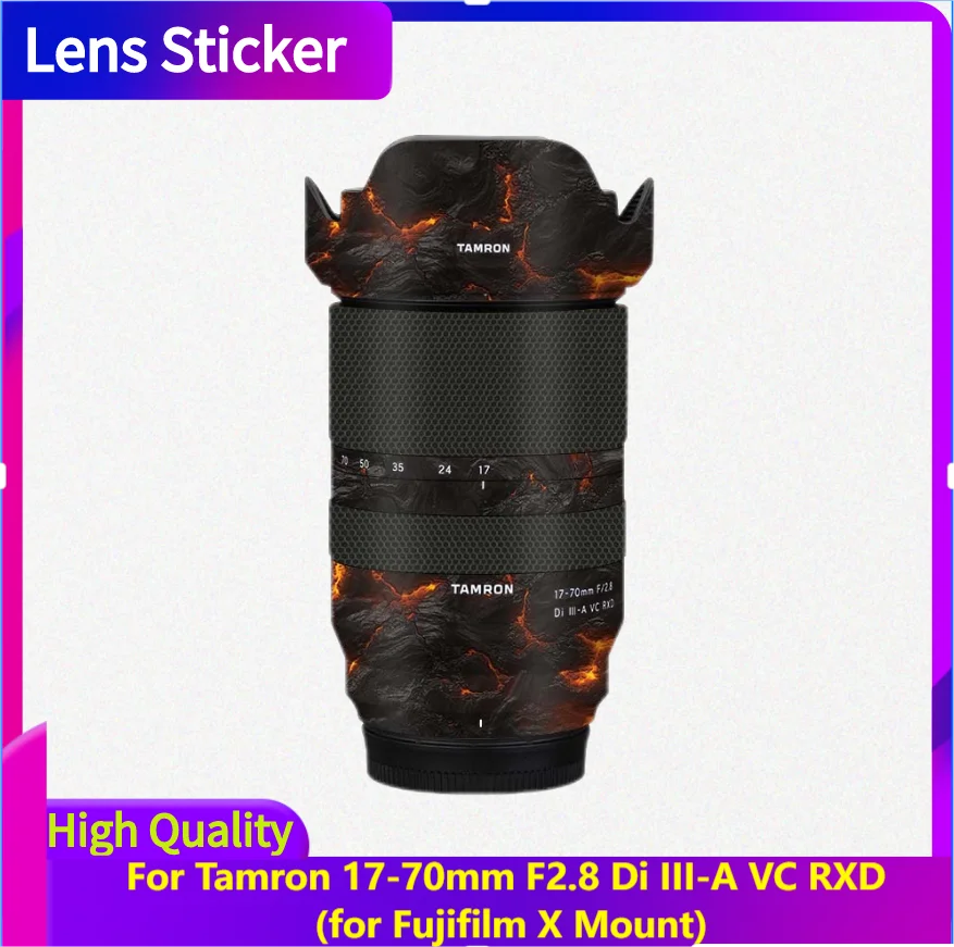 For Tamron 17-70mm F2.8 Di III-A VC RXD for Fujifilm X Mount Lens Sticker Protective Skin Decal Anti-Scratch Protector Coat B070