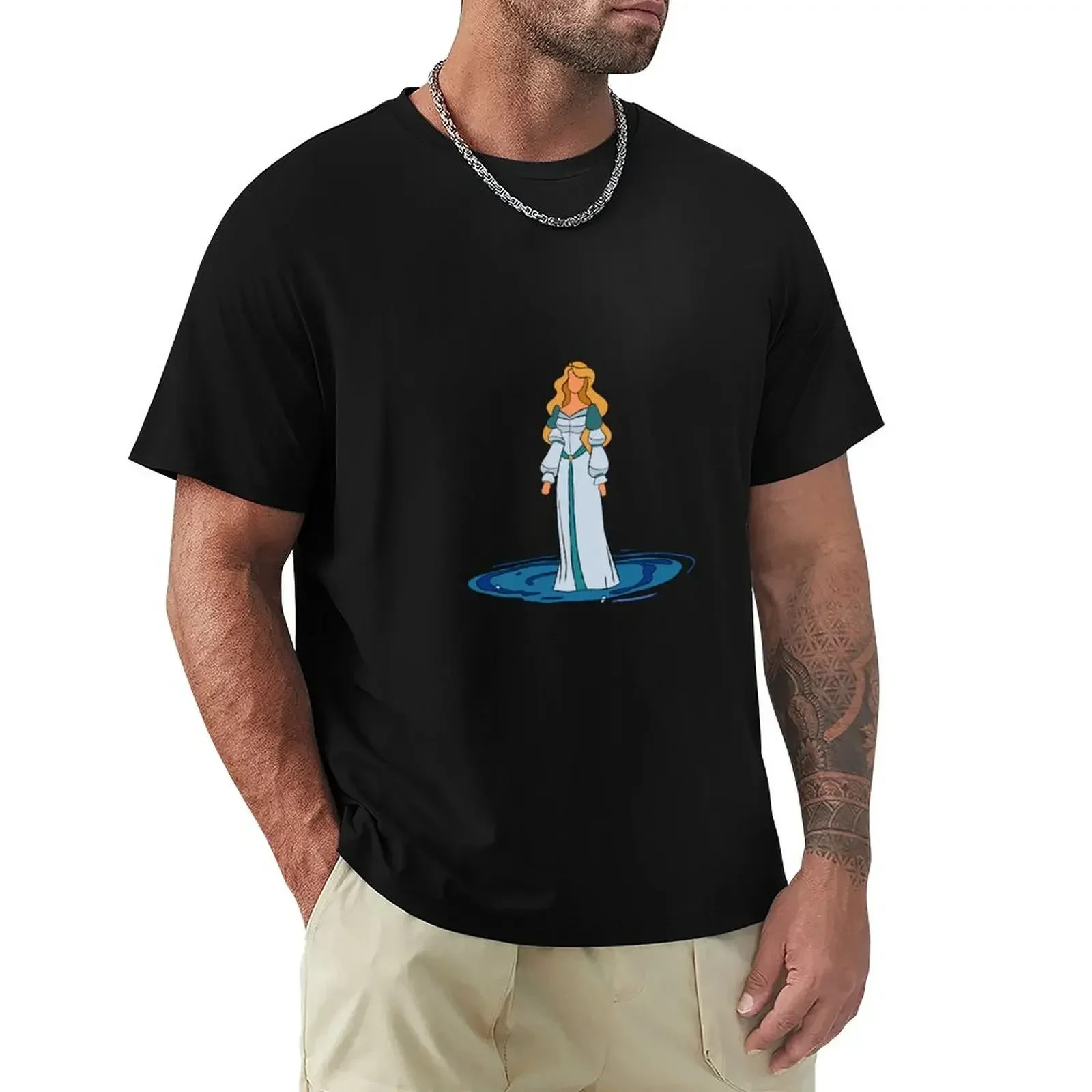 Princess Odette Transformation-The Swan Princess T-Shirt funnys Aesthetic clothing plain black t shirts men heavyweight Roundman