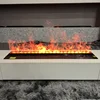 3D 원자화된 벽난로 투야 와이파이 전기 물 스팀 벽난로, 다채로운 불꽃 에코 홈 데코, 화재 위험 없음 3