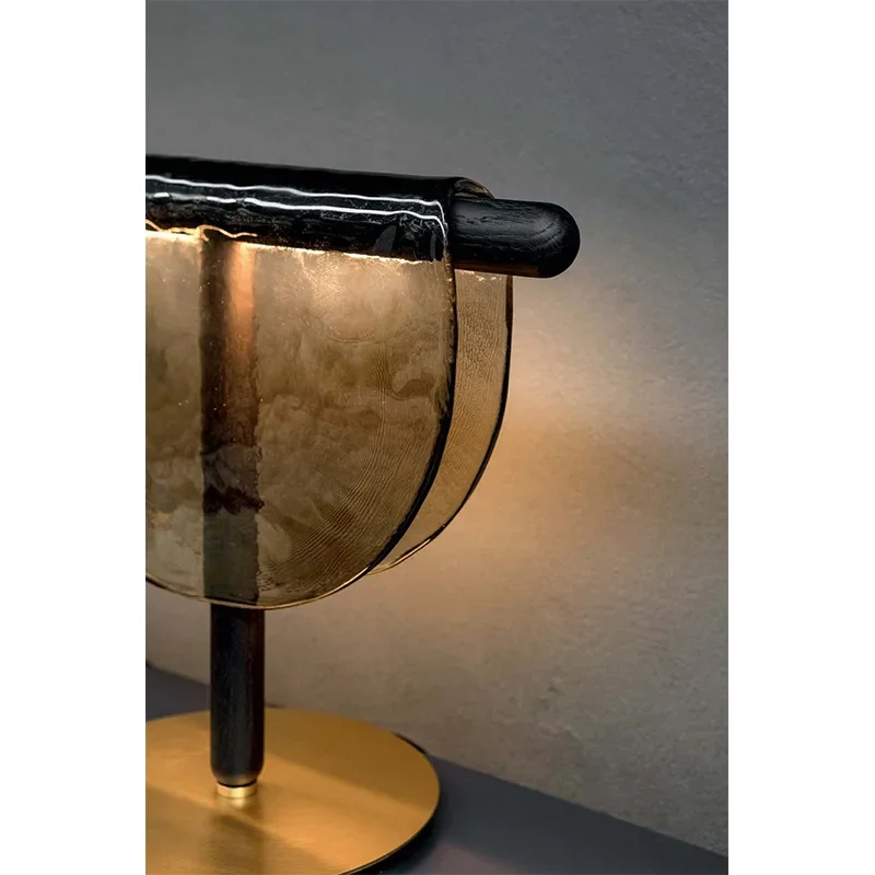 Pattern Glass Lamp Personalized Design New Simple Bedside Bedroom Light Hotel Homestay Lamp table lamp