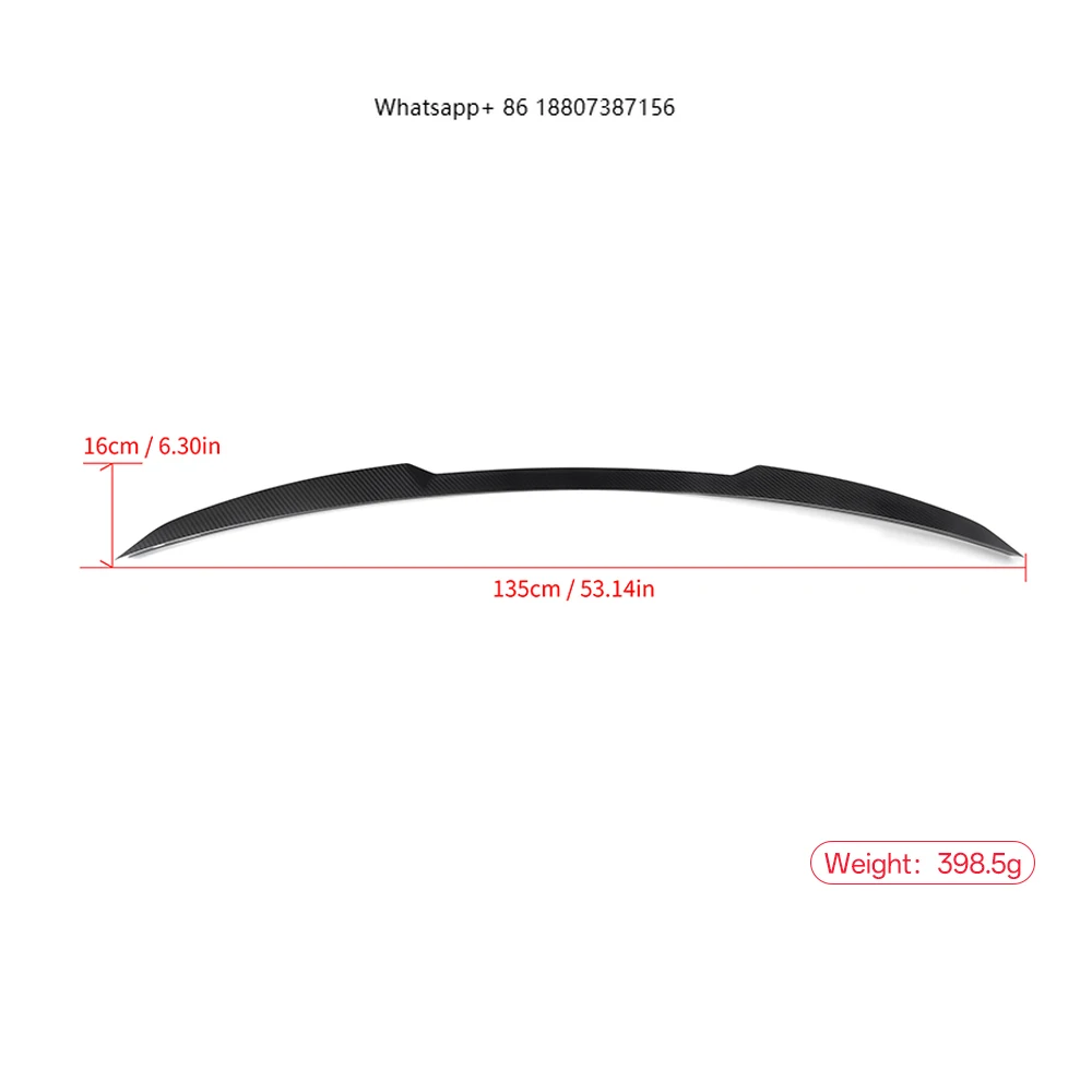 

Высококачественный задний спойлер из сухого карбона в стиле SQ для BMW X5M F95 - легкий и прочный