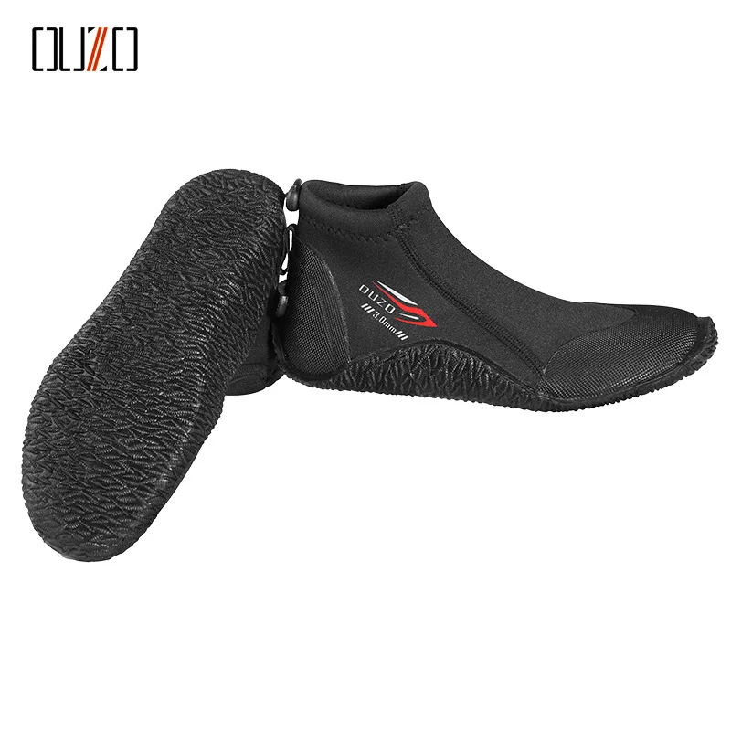 3mm Low Top Diving Shoes Ouzo Neoprene Socks Anti Slip Wear Resistant Men Women Beach Surfing Wading Shoes