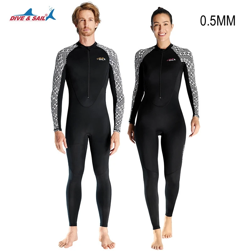 Men Women WaterProof One Piece Professional Spearfishing Diving Suit UV Protection Long Sleeve Sports Surfing Swim Rash Guard