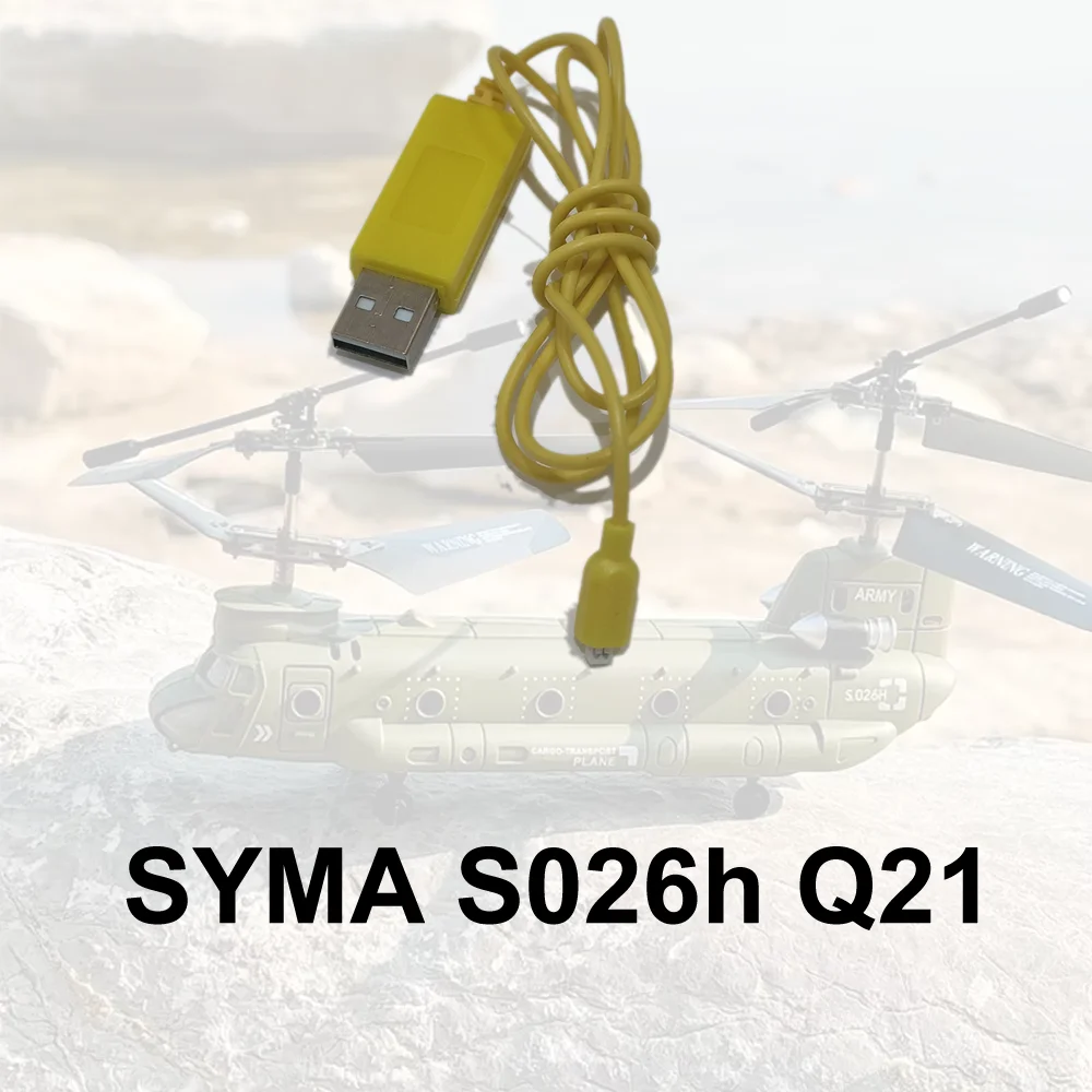 USB charger for SYMA S026h Q21 Transport RC Aircraft with Altitude Hold, One Key Take Off Landing, 2.4G Remote Control, LED Ligh
