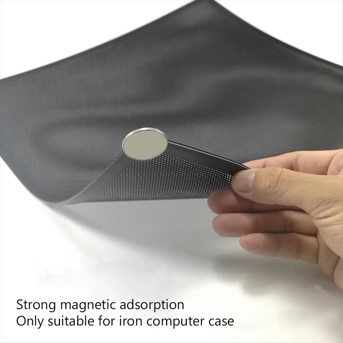 AA83 Computer Case Magnetic Dust Filter Mesh PC Case Cooling Fan Computer Guard Cover Horn Net 12 X 36CM