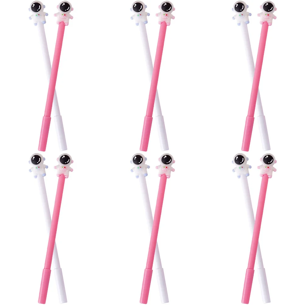 

12Pcs Adorable Kids Writing Pens Cartoon Shaped Gel Ink Pens for Students School Supplies Writing Pen Students School Supplies