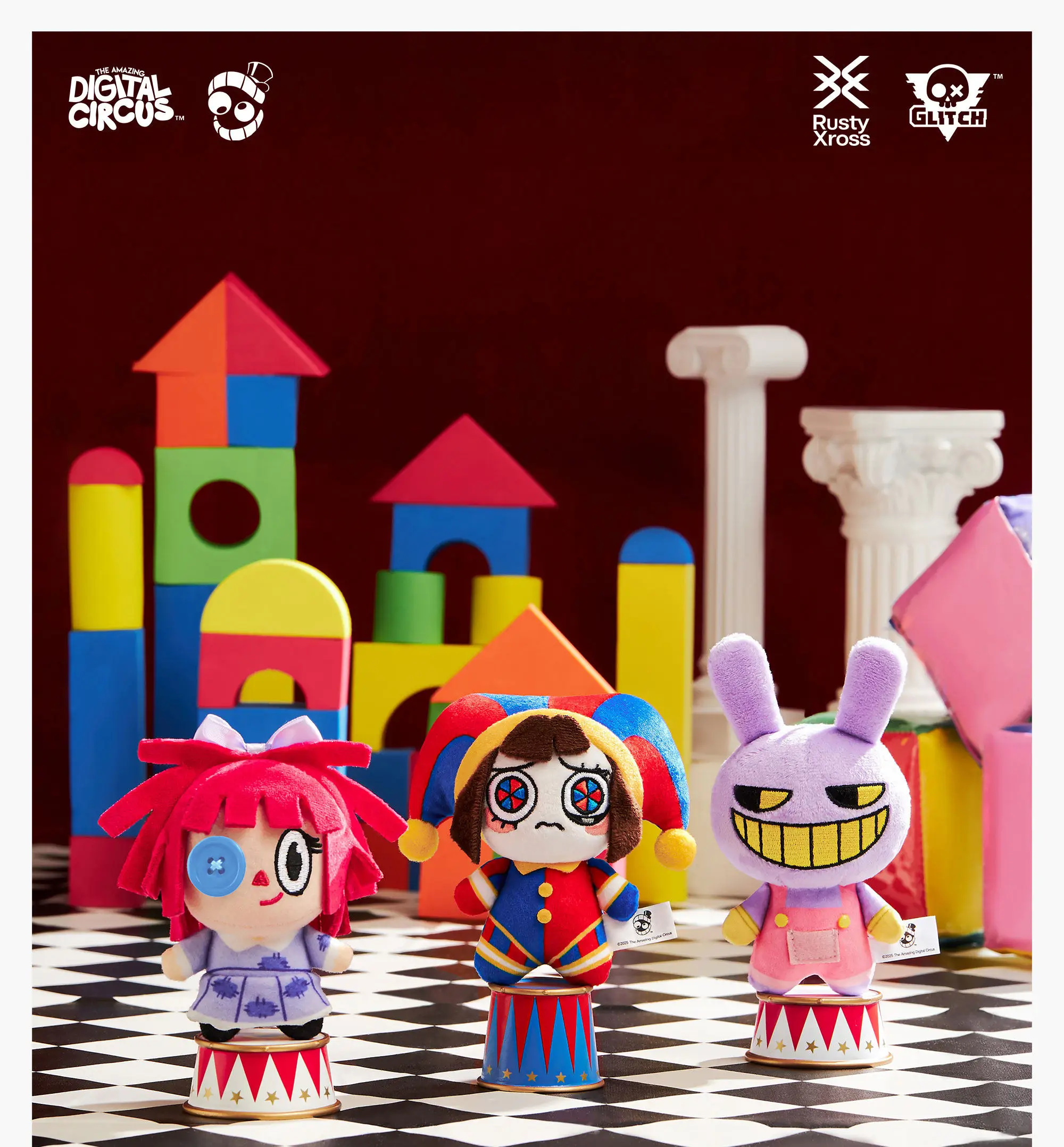 Neuer Originaler The Amazing Digital Circus Plüsch-Cartoon Pomni Jax Ragatha Stofftier-Plüsch-Rucksackanhänger Schlüsselanhänger Spielzeug Mädchen-Geburtstagsgeschenk – Detail 1