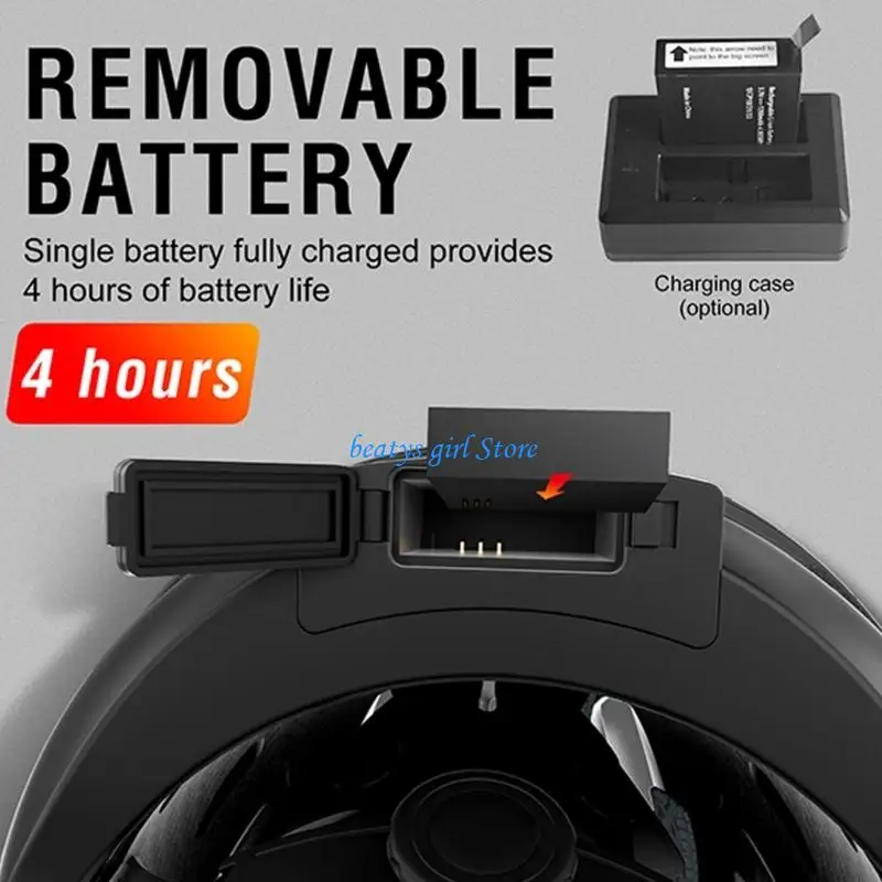 C7AB Intelligent Helmets Mount Camera with 1350mAh Battery & Mode for Travel