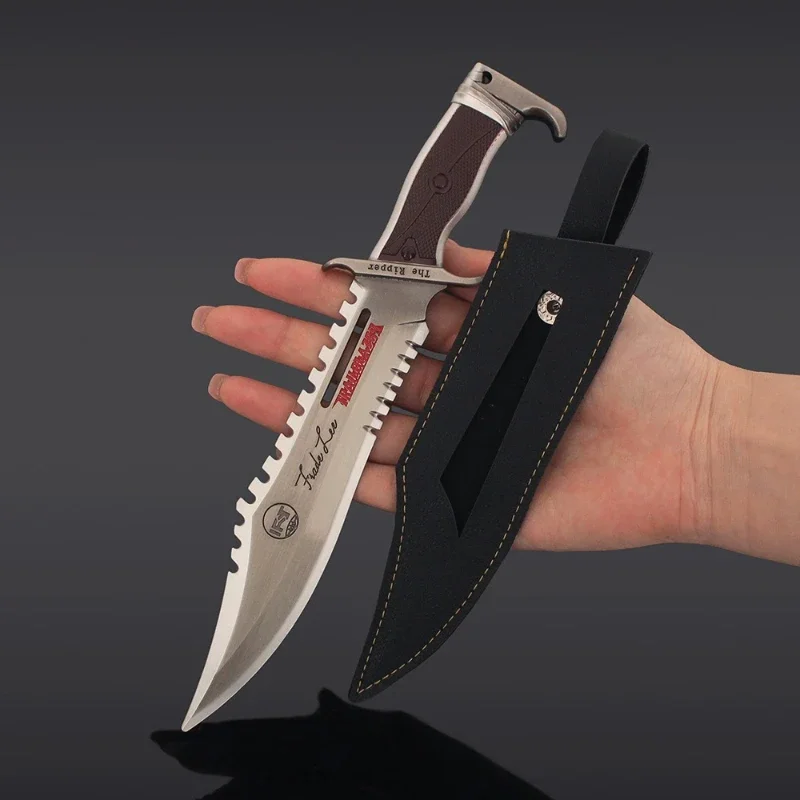 22 cm/11.81in Arena Breakout Periferiche di gioco Coltello da allenamento Lama pesante Nepal Pugnale Arma in metallo Modello da collezione Ragazzo Regalo Giocattolo