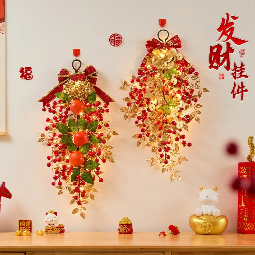 2026 Fortune Fruit Pendant Entrance Decoration Spring Festival New Year Ornaments Housewarming Spring Festival Party Decor