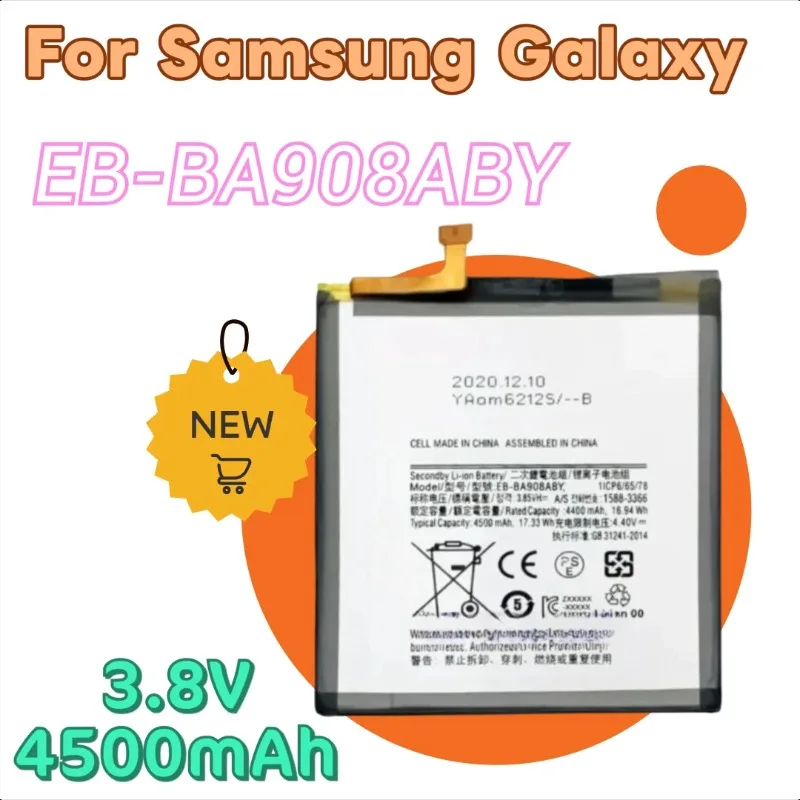 

New Replacement Mobile Phone Battery 3.8V 4500mAh EB-BA908ABY for Samsung Galaxy A90 5G A908 A908B A908N