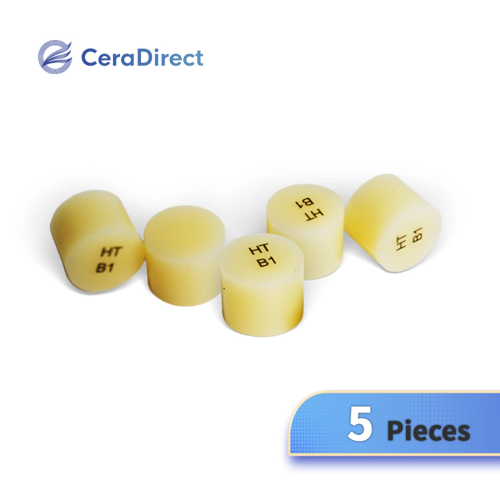 

Dental Glass Ceramic press ingot materials 5pieces 12.5*10mm Vita 16 colors BL1-4 Dental Lab