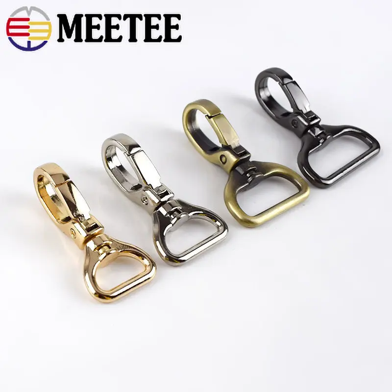 2/4/10Pcs 15/20/26/32mm Metal Strap Buckles for Bag Swivel Lobster Buckle Webbing Keychain Carabiner Hook Clasps DIY Accessories