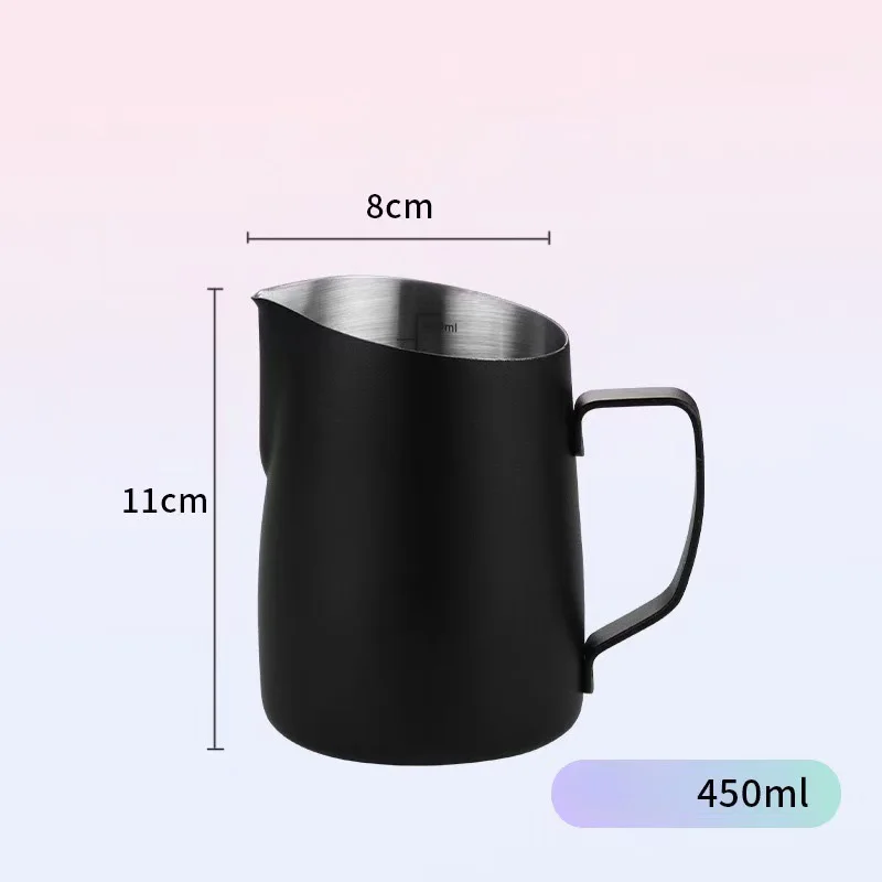 450ml Fancy Pointed Mouth Beveled Stainless Steel Coffee Latte Art Milk Frothing Pitcher Barista Accessories view 6