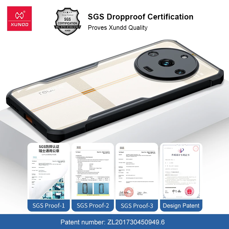 XUNDD เคส Realme 11 Pro Plus +, ถุงลมนิรภัยกล่องกันกระแทกแถบด้านหลังเคสสำหรับ realme โปร่งใส Realme 11 Pro 11 Pro PLUS