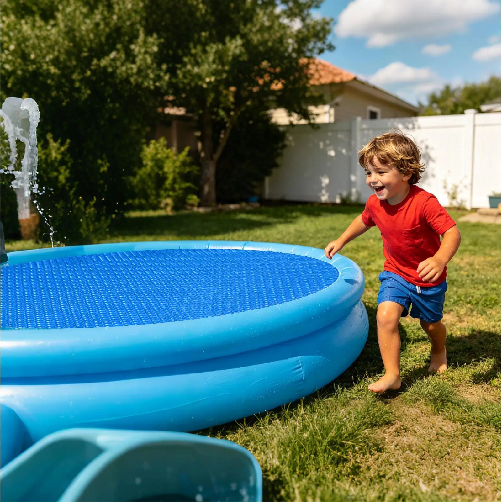 Swimming Pool Cover Round Water Evaporation Dustproof High efficiency insulation Solar heated swimming bubble heating blanket