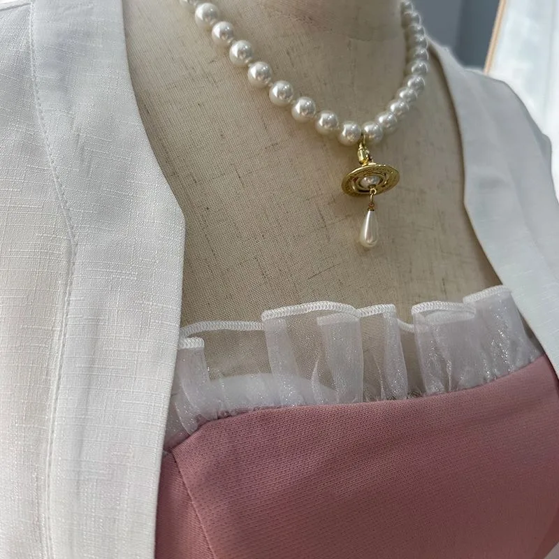 أنيمي مانغا نانا كوماتسو نانا تأثيري حلي اليومية الوردي معطف على شكل ثوب الملابس والاكسسوارات مجموعة كرنفال الدعاوى حفلة ملابس الفتيات