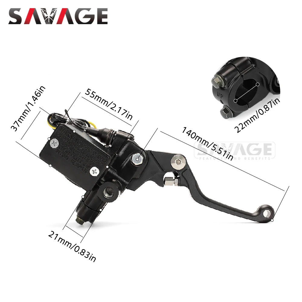 Front Brake Master Cylinder Pump For YAMAHA XT660 R/X WR250X WR250R WR 125R XT 125X 250 TTR TW200 Motorcycle Pivot Brake Lever