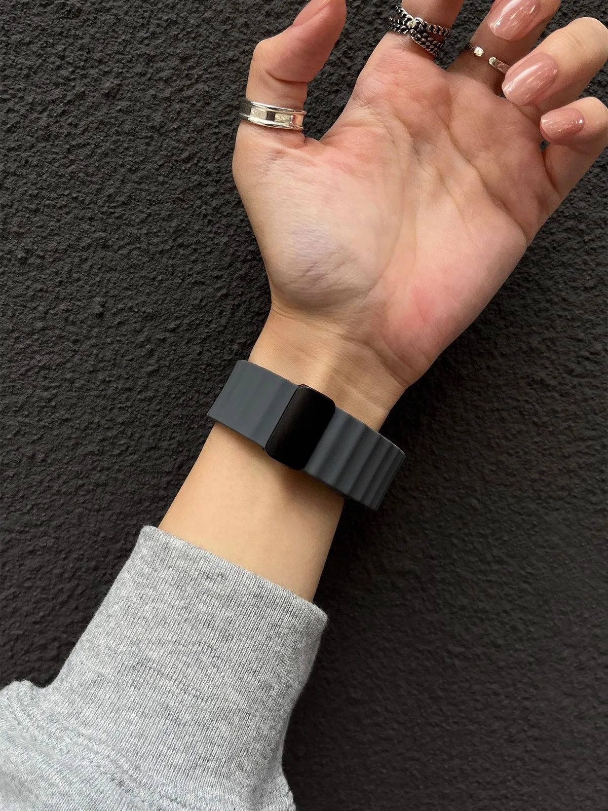 22 mm 20 mm Ozean-Silikonarmband für Samsung Galaxy Watch 7 6 5 4 40 mm/44 mm Magnetband für Galaxy Watch 6 Classic 43 mm 47 mm – Detail 8