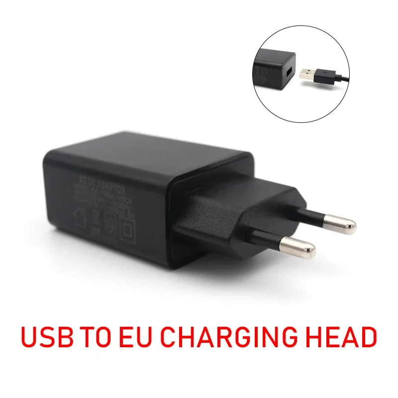 Carregador de energia para máquina de cortar cabelo profissional, 100v-240v-50/60hz, usb para cabeça de carregamento da ue, 5v, carregador universal, acessórios de barbeiro