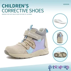 Kids Orthopedic Shoes, Princepard High-Top Ankle Support Corrective Sneaker for Boys and Girls Correct Flat feet Tiptoe Walking