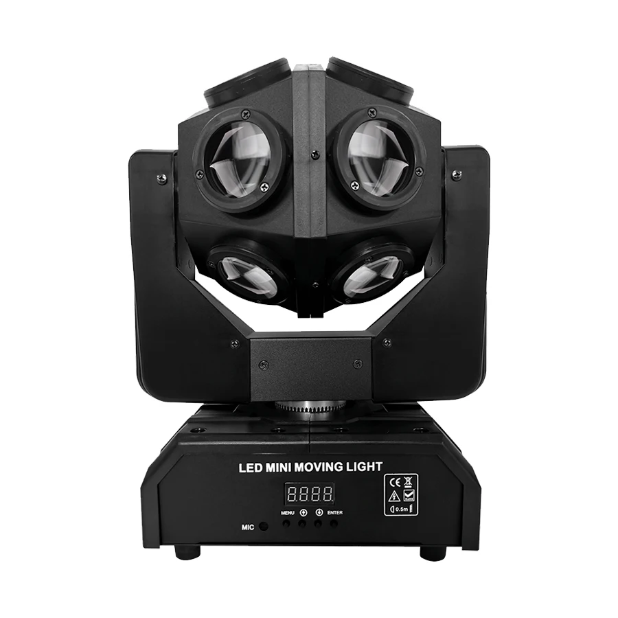 120W Football Moving Head Light RGBW 4in1 led Rotation Beam Stage Lighting DMX512 Control Applicable to Bars DJ Parties Disco En