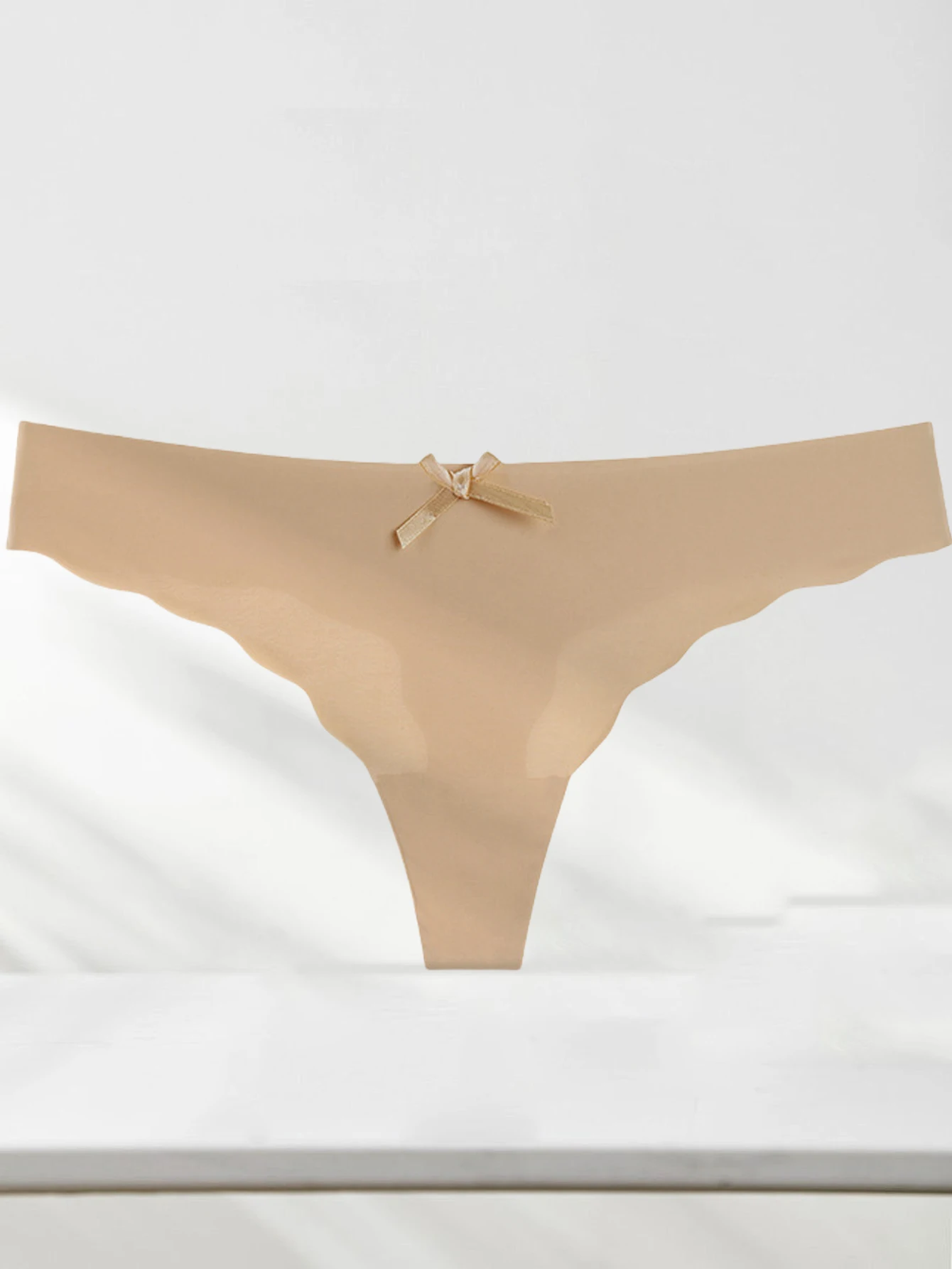 1 pcs Traceless Women's Panties Bowknot Multicolor Low Waist Comfortable Breathable Invisible Sports@0331 image 5