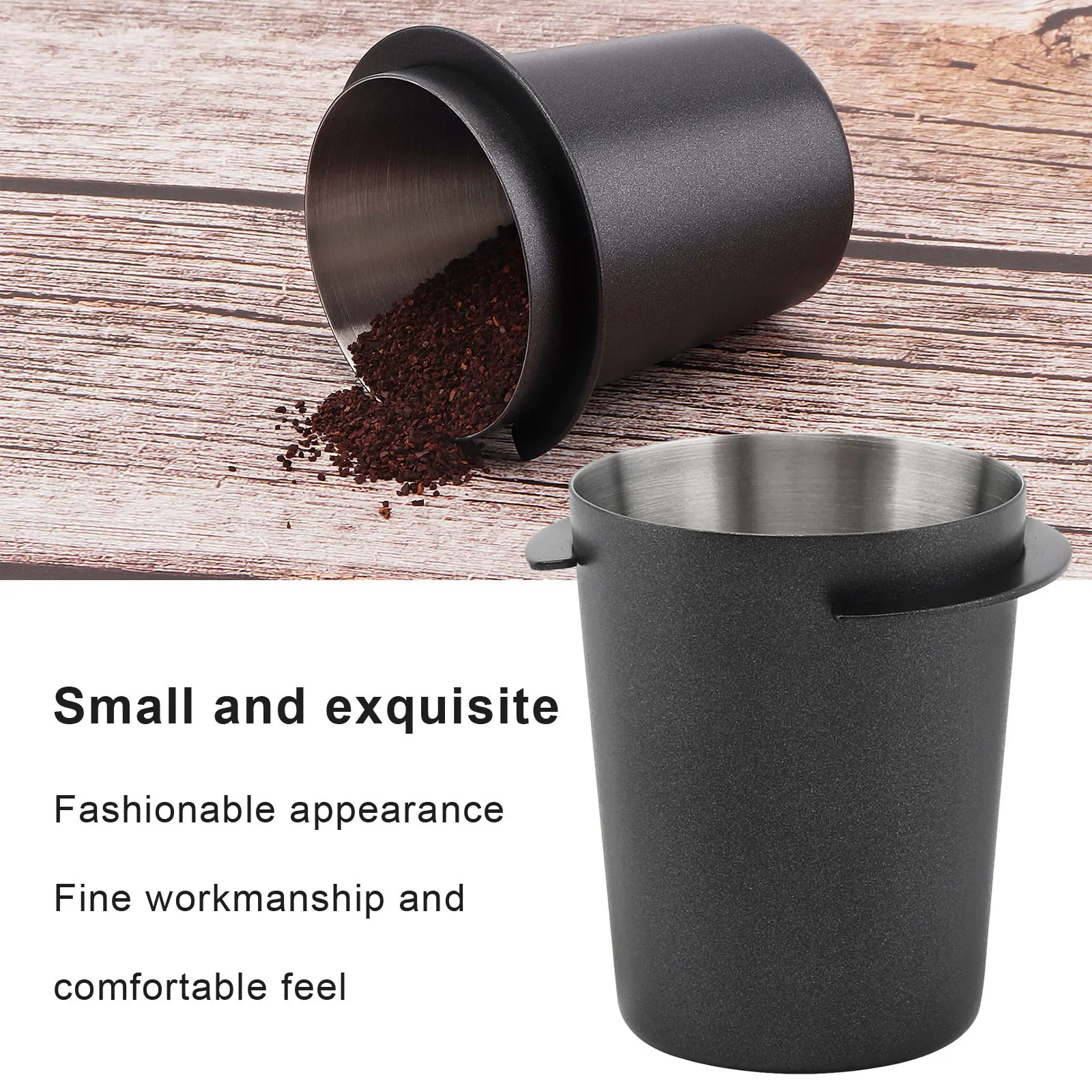 Taza dosificadora de café de 51/53/58mm, cafetera de acero inoxidable, alimentador de polvo para máquina de Espresso, accesorio de cafetera resistente al desgaste