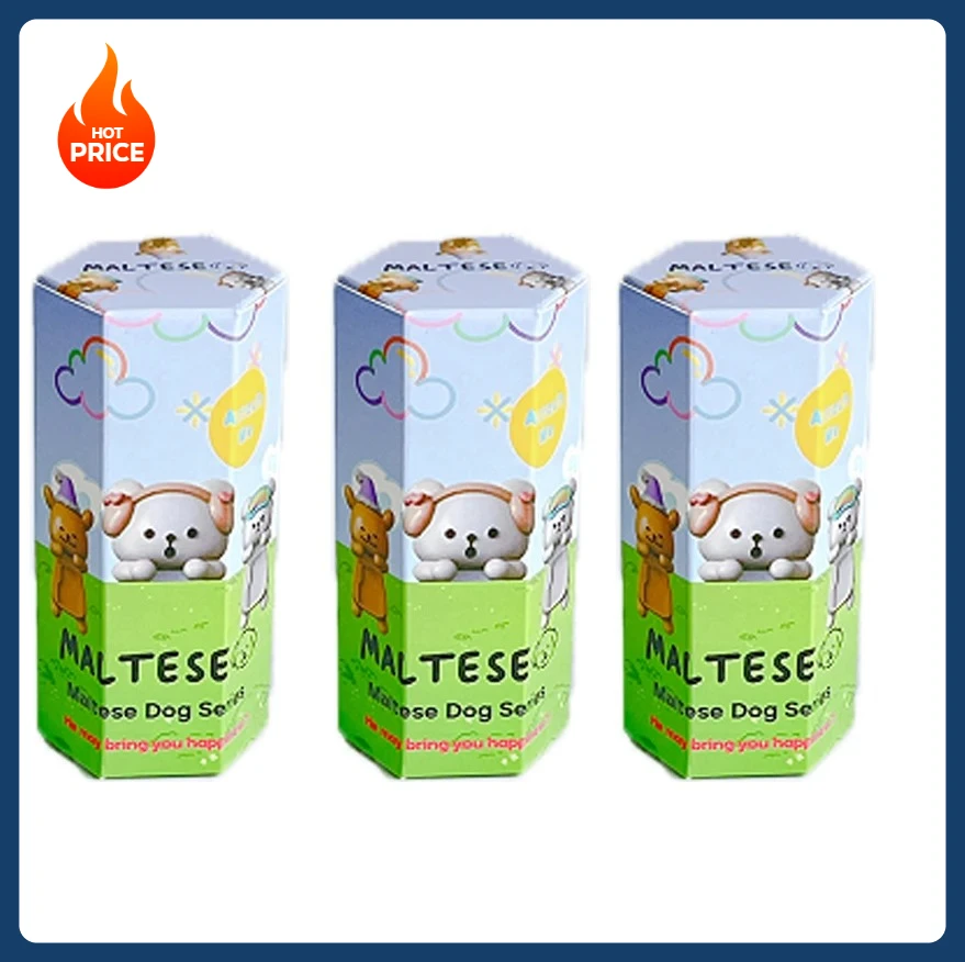 سلسلة جديدة لعام 2025 دمى أعمى على شكل كلب ماليزي هدية للأطفال صندوق عيد ميلاد أعمى جديد لطيف على شكل أمين صندوق صغير لتزيين أعمى