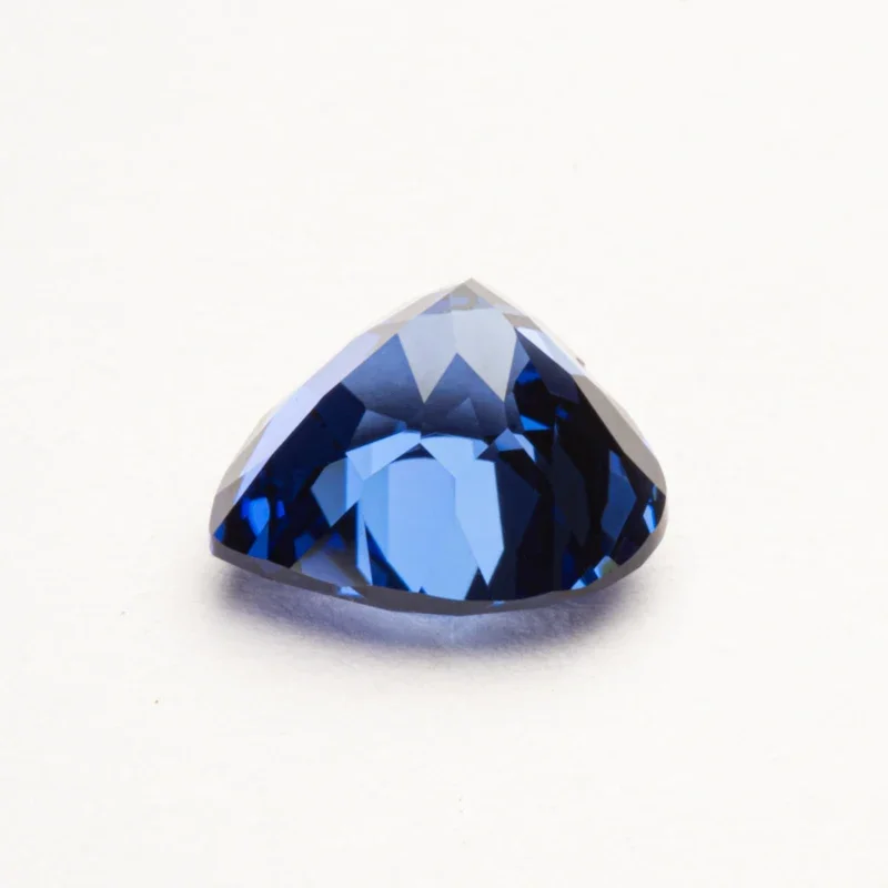 Lab Grown Sapphire Royal Blue Color Heart Shape VVS1 Stone For Charm Diy Jewelry Making Pendant Ring Selectable AGL Certificate