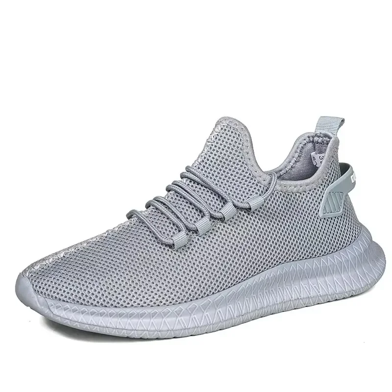 Men's Non-Slip Casual Sneakers Breathable Outdoor Jogging Training Hiking Sports Running Outdoor Weave Knit Lace Up Shoes