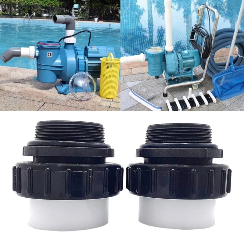 Simple Pool Hose Adapter Efficient PVC Union PVC Connection Pool Connection Plastic Material Pool Pipe Fitting Dropshipping