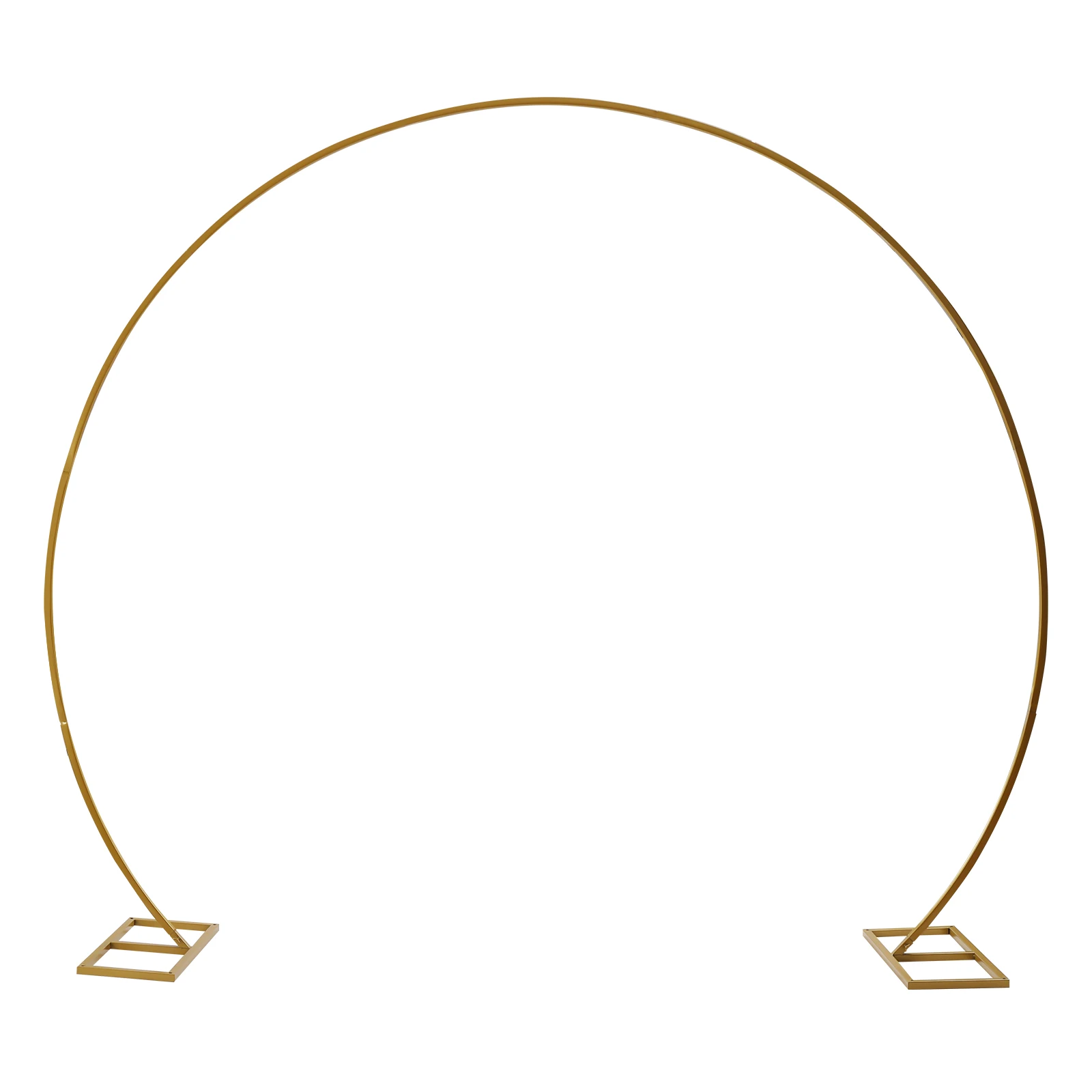 8.5x7.2ft Large Wedding Arch Decoration Metal Round Frame Props Background with Balloon Decoration Kit + Backpack