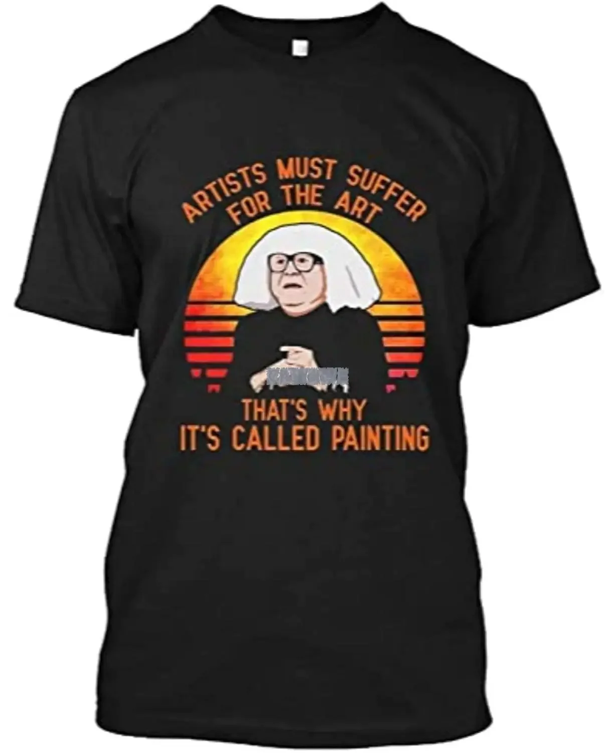 Mens summer t-shirt Ongo Gablogian Artist Must Suffer for The Art That's Why Shirt Black cotton tshirt men tee shirt