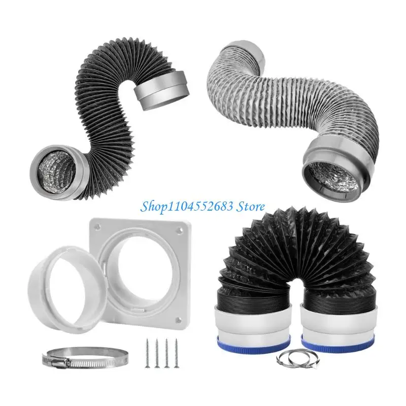 Y6GD Innovative Flexible Dryer Vent Connector with Stretchable Rubber Seal Simple Installation for Leak Proof & Easy Push On