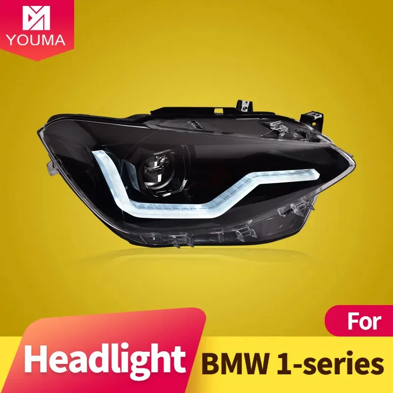 

Car Styling Head Lamp for BMW 1-series Headlights 2012-2015 F20 LED Auto Headlight Assembly LED Lens Dynamic Signal Lamp