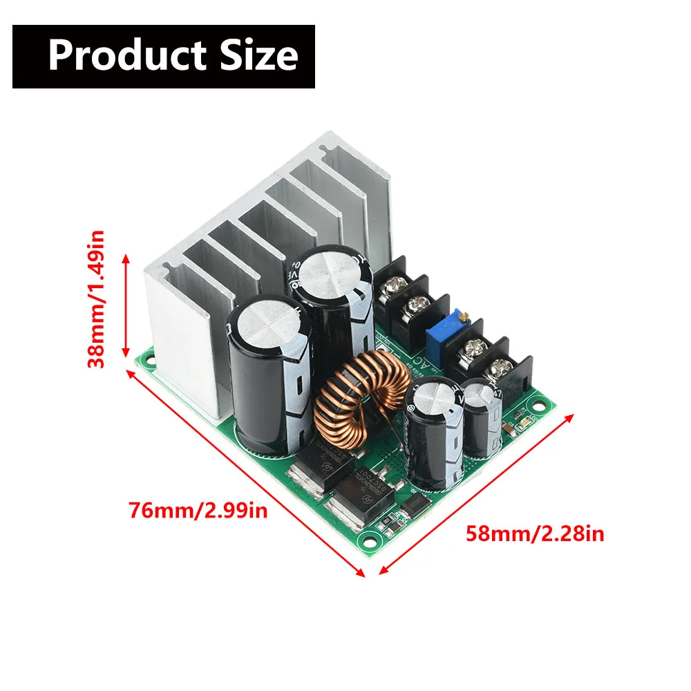 AC 5-25V DC 8-38V To DC 3.3-32V High Current Low Voltage AC-DC Buck Power Module DC-DC Adjustable Voltage Regulator