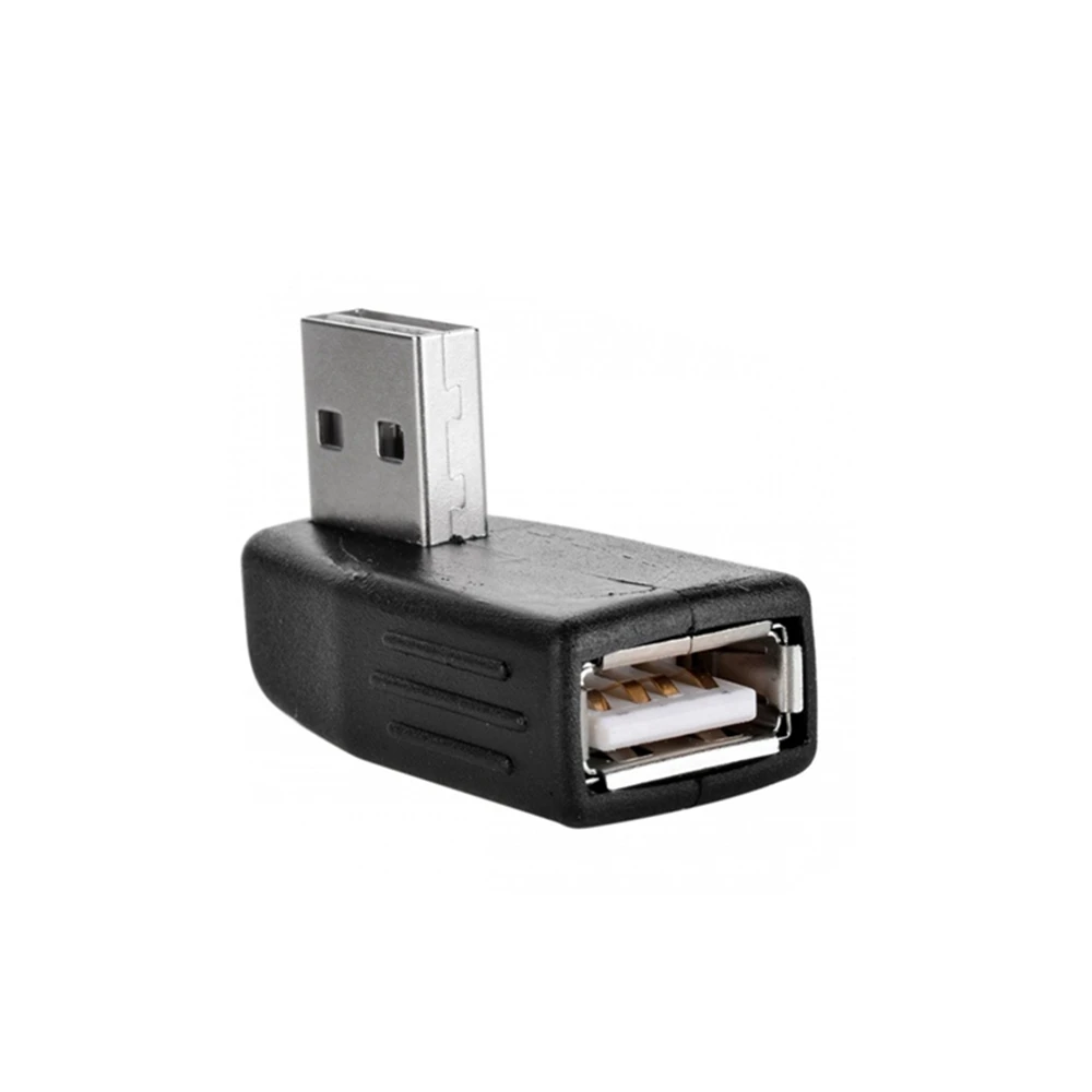 Left/Right/Down/Up Angle 90 Degree USB 2.0 A Male Female Adapter Connector for Laptop PC Durability and Stable Performance