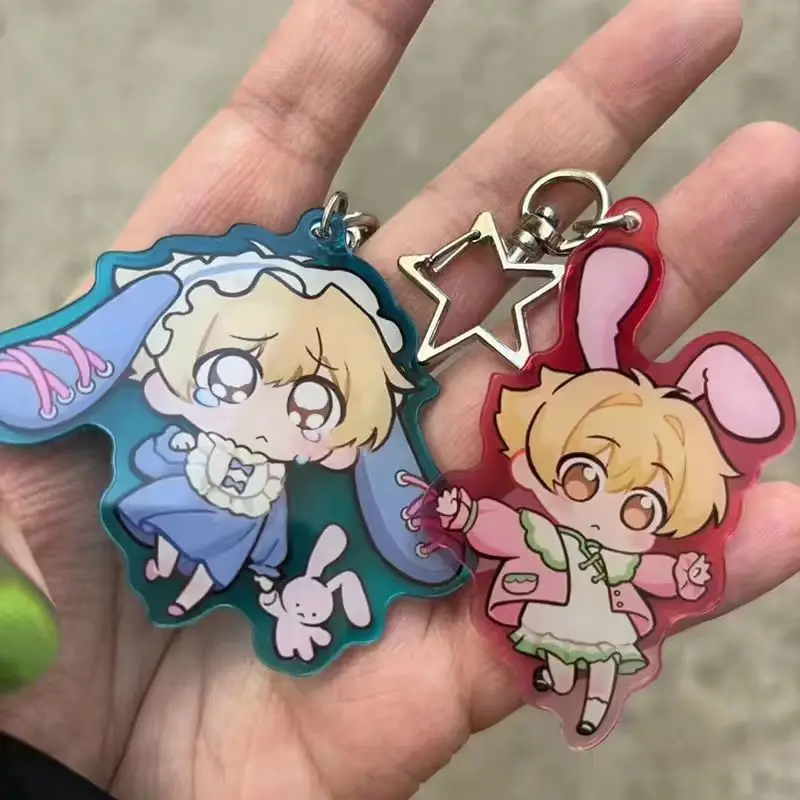 Anime Honey Haninozuka Ouran High School Host Club Acrylic Keychain Kawaii Chibi Bunny Keyring Bag Pendant Fans Collection Gift