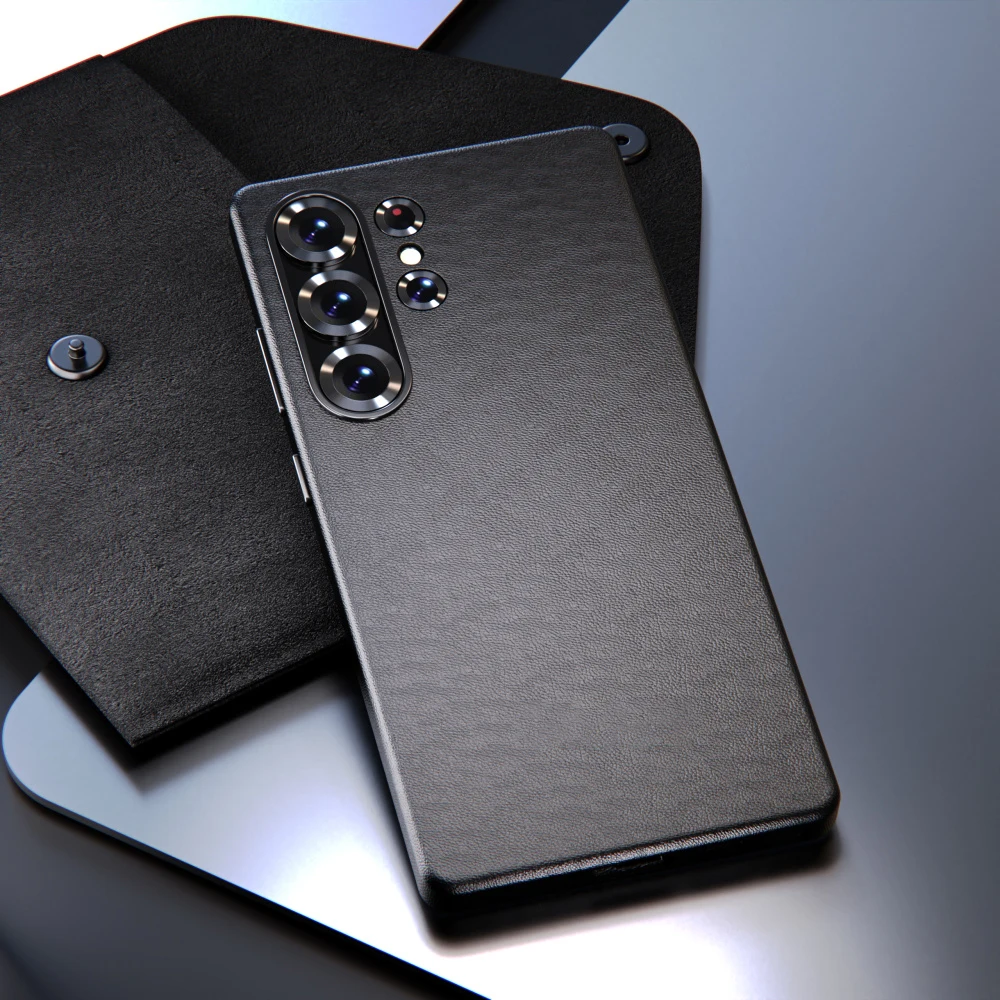 Original Luxury Sheepskin Leather Case for Samsung Galaxy S25 Ultra Plus Phone Case Protective Back Cover for S25Ultra S25 +