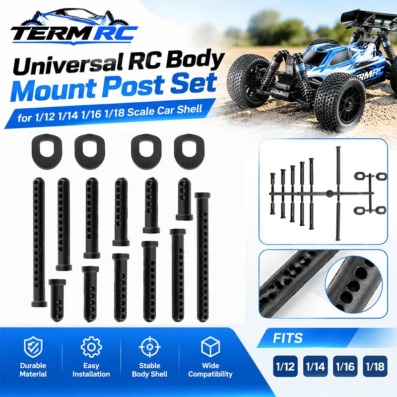 Universal RC Body Mount Post Set for 1/12 1/14 1/16 1/18 Scale Car Shell Column Holder