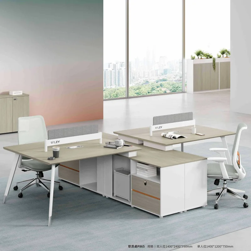 Screen workstation staff combination card seat office staff table with cabinet office furniture simple style commercial place