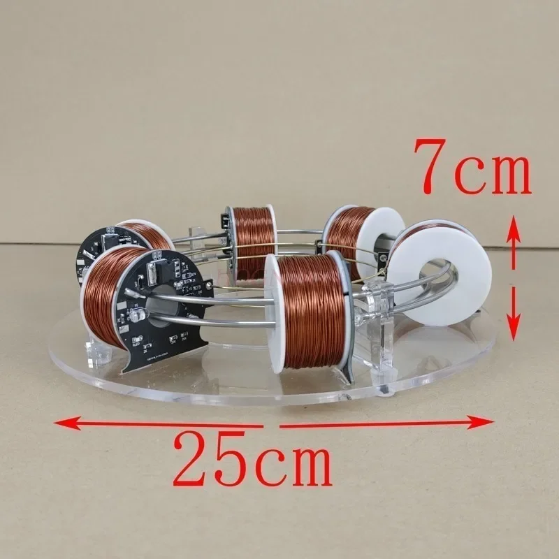 6 Coils Annular Accelerator Ring Accelerator Cyclotron Hi-tech Toy Physics Model Diy Kit Kid Gift Toy