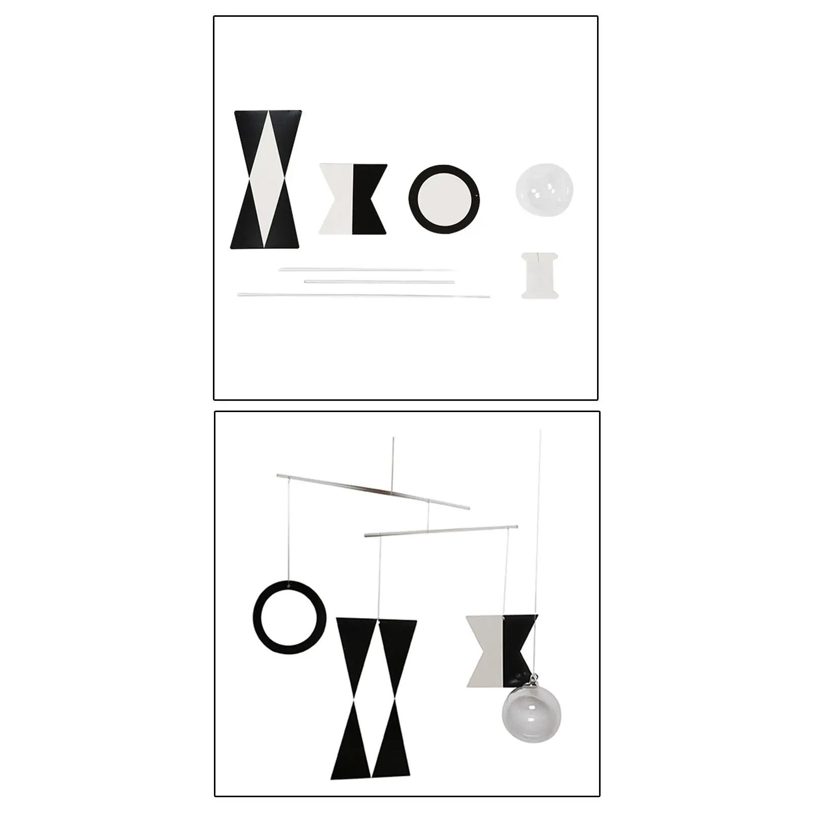 Jouet Mobile Montessori noir et jouet suspendu, cadeau pour jouets d'activité