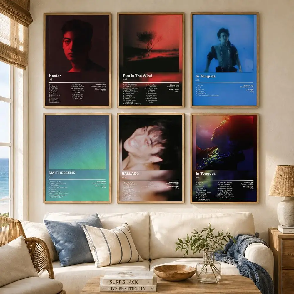 Alternative R&B Singer J-Joji album Poster Versatile HD Waterproof Wall Art Self-Adhesive Decor for Any Space Ideal Gift
