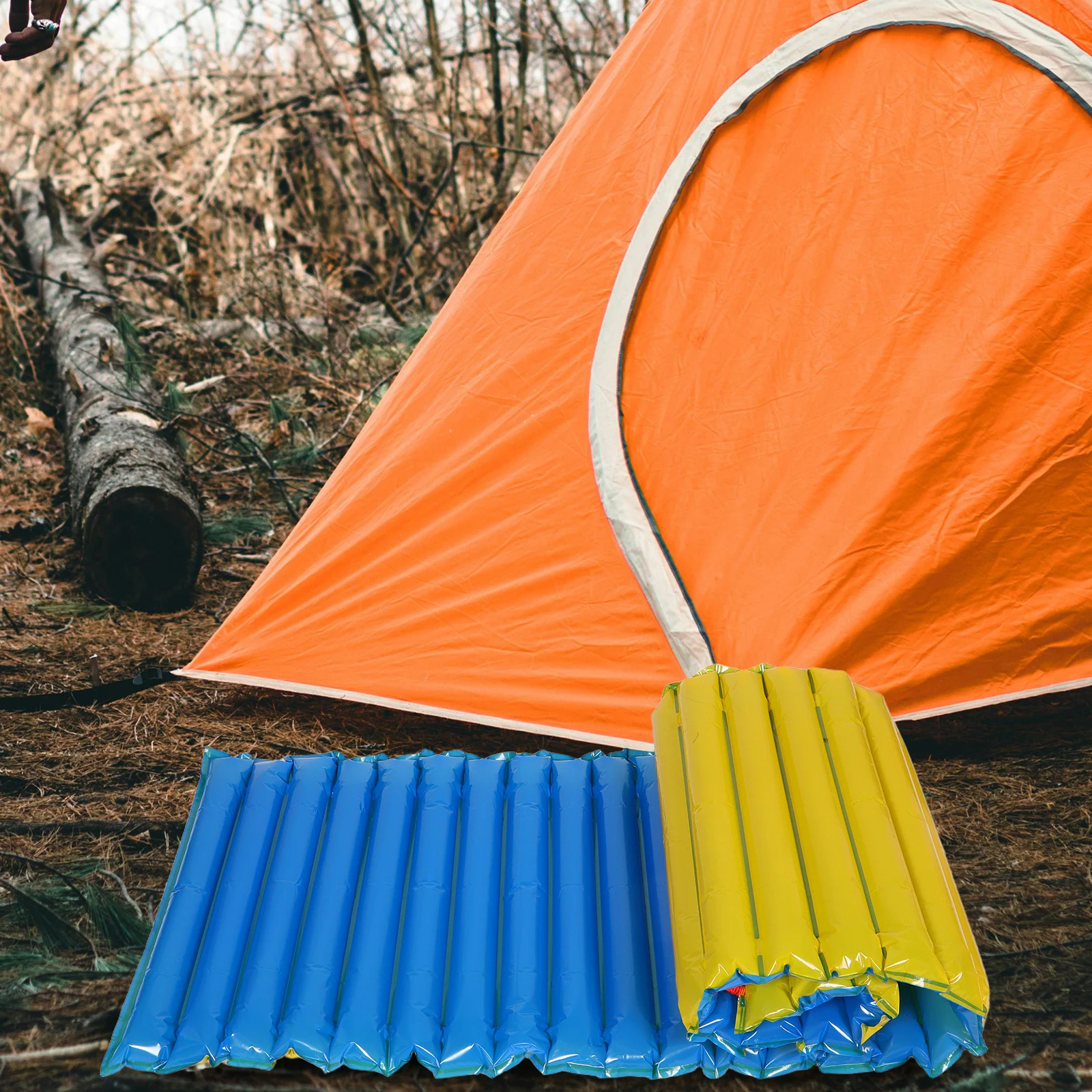 

Ultralight Portable Foldable Inflatable Camping Mattress Lightweight Waterproof Outdoor Sleeping Pad Compact Backpacking Hiking