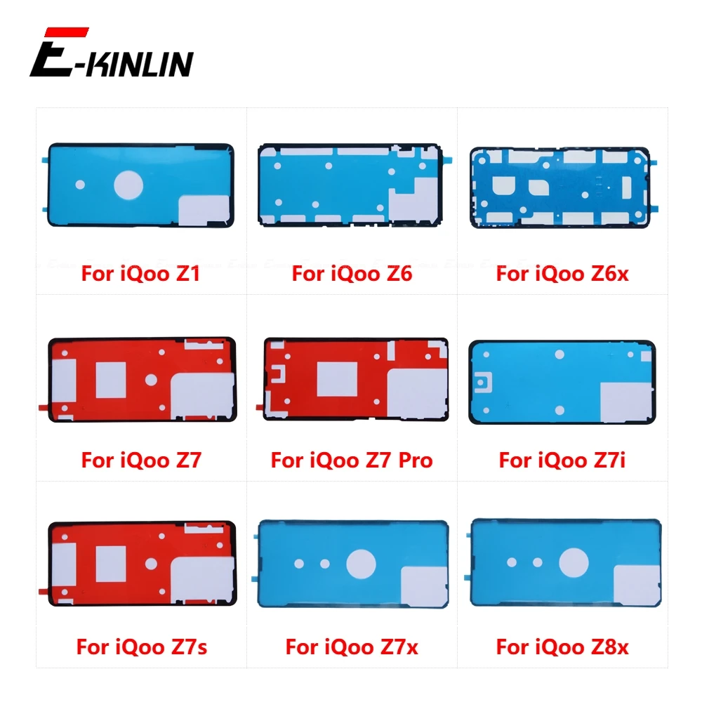 Front LCD Display Screen Adhesive Back Cover Rear Sticker Glue Tape For Vivo iQoo Z1 Z6 Z6x Z7 Pro Z7i Z7s Z7x Z8x Parts