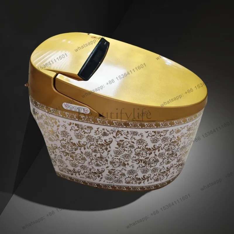 European-style household integrated golden smart toilet fully automatic without water pressure limit