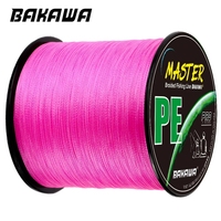 BAKAWA 4X Braid Fishing Line Super Strong 4 Strands Japanese Multifilament Smooth PE Lure Fly Carp Wire 300M-1000M Tackle