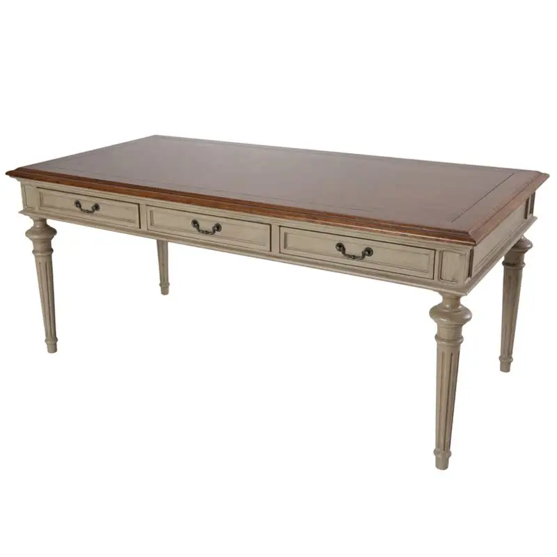 

Rustic oak word board with drawers desk log antique old home writing desk Roman column custom